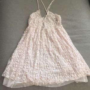 NWT free people pink lace dress